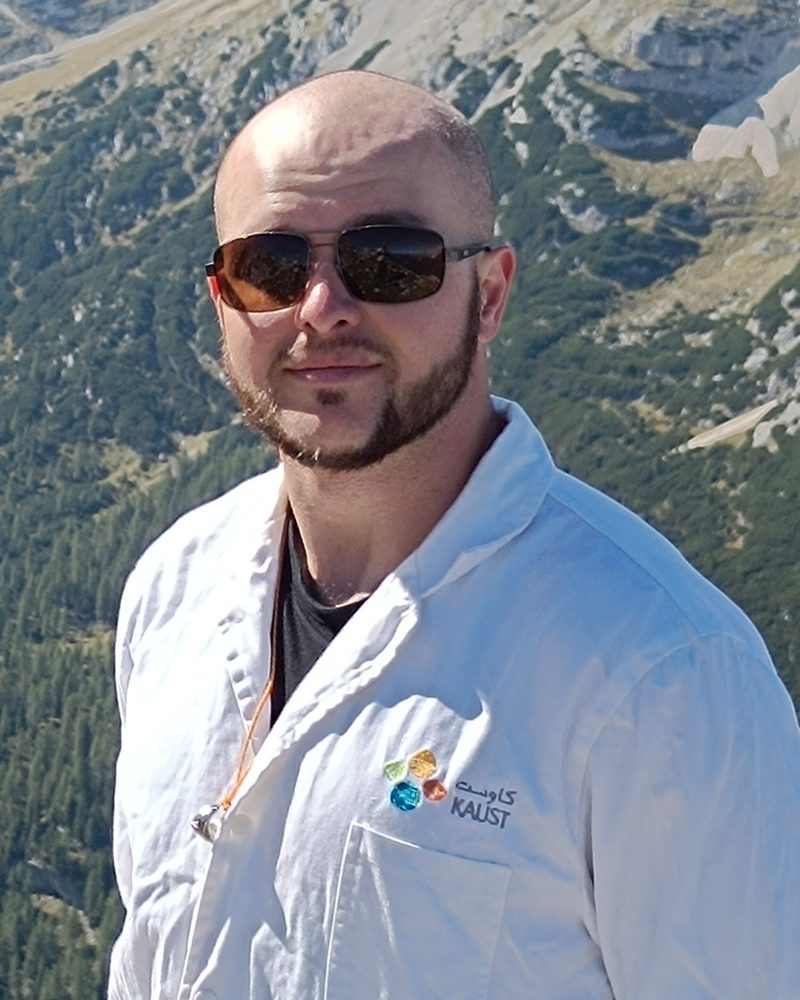 Portrait of Clement Gedeon in the mountains